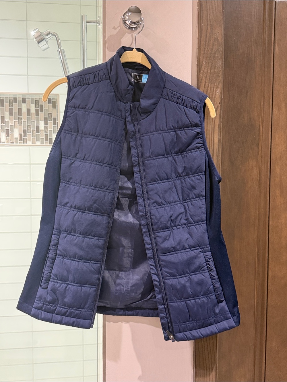 PGA Tour Men's Quilted Navy Vest